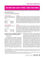 Vận động hành lang và phòng, chống tham nhũng