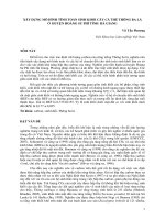 MÔ HÌNH TÍNH TOÁN SINH KHỐI RỪNG THÔNG BA LÁ Ở  HUYỆN HOÀNG SU PHÌ TỈNH  HÀ GIANG