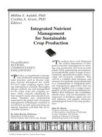 Ebook Integrated nutrient management for sustainable crop production: Part 1