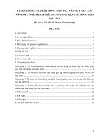 TĂNG CƯỜNG CÁC HOẠT ĐỘNG TÍCH CỰC VÀO DẠY TẬP  LÀM VĂN LỚP 3