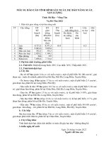 Các bang biểu trong đề cương kế hoạch triển khai chương trình giám sát dịch bệnh, phòng tránh, khắc phục hậu quả thiên tai và