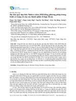 Dự báo quỹ đạo bão Molave năm 2020 bằng phương pháp trung bình có trọng số của các thành phần tổ hợp tối ưu