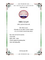 Bài tiểu luận Lịch sử báo chí - Lịch sử ra đời và phát triển của Tờ tuần báo Nam Kỳ địa phận