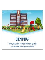 Sáng kiến chủ nhiệm RÈN LUYỆN KỸ NĂNG SỐNG CHO HỌC SINH