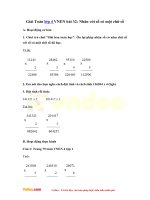 Giải toán lớp 4 VNEN bài 32: nhân với số có một chữ số vndoc com