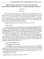 Thiết kế hoạt động nhằm tập luyện kĩ năng hoạt động nhóm cho trẻ 5 6 tuổi ở trường mầm non