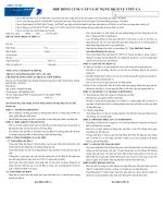 ĐƠN ĐỀ NGHỊ PHÁT HÀNH THẺ TÍN DỤNG VISA