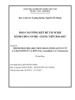 Thành phần hóa học phân đoạn ethylacetat từ lá mạn Kinh tử lá đơn (Vitex rotundifolia L.f. Verbenaceae).pdf