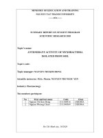 Antioxidant activity of Myxobacteria isolated from soil.pdf