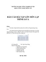 BÁO CÁO BÀI TẬP LỚN MÔN LẬP TRÌNH JAVA Đề tài: Tìm hiểu về lập trình bắt sự kiện (Event-Driven Programming) trong Java