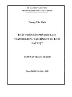 Phát triển sản phẩm du lịch teambuilding tại công ty du lịch Đất Việt.pdf