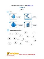 Phiếu bài tập cuối tuần môn tiếng anh lớp 1   tuần 23 vndoc com