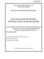 Nghiên cứu quy trình tạo chitosan - phenolic dưới tác dụng xúc tác của laccase định hướng ứng dụng tạo màng bao bảo quản trái cây.pdf