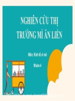 NGHIÊN cứu THỊ TRƯỜNG mì ăn LIỀN mì ăn liền là gì