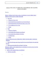 Tiểu luận QUẢN TRỊ BÁN LẺ  - ĐỀ TÀI: COCACOLA VÀ PEPSI COLA CUỘC ĐỐI ĐẦU GIỮA HAI ÔNG HOÀNG GIẢI KHÁT