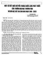 Một số kết quả chủ yếu trong chiến lược phát triển của trường đại học thương mại và bài học rút ra cho giai đoạn 2016 2020