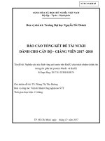 Nghiên cứu xác định vùng axit amin trên Rad52 chịu trách nhiệm chính cho tương tác giữa hai protein Mus81 và Rad52.pdf