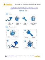 Phiếu bài tập cuối tuần môn tiếng anh lớp 1 tuần 26   vndoc com