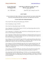 Quyết định 173/QĐ-UBND