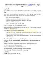 Đề cương ôn tập giữa học kì 1 môn khoa học tự nhiên 6 vndoc com