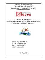 CHUYÊN ĐỀ TỐT NGHIỆP HOÀN THIỆN CÔNG TÁC TUYỂN DỤNG CÔNG NHÂN TẠI CÔNG TY CỔ PHẦN DỆT MAY 29/3