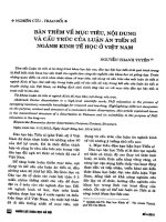Bàn thêm về mục tiêu, nội dung và cấu trúc của luận án tiến sĩ ngành kinh tế học ở việt nam
