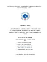 LÀM RÕ CÁC GIẢI PHÁP PHÒNG NGỪA, KIỂM SOÁT VÀ ỨNG PHÓ VỚI CÁC MỐI ĐE DỌA AN NINH PHI TRUYỀN THỐNG Ở NƯỚC TA HIỆN NAY, TRÁCH NHIỆM ĐỐI VỚI SINH VIÊN?