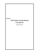 đồ án THIẾT KẾ ĐỘNG CƠ KHÔNG ĐỒNG BỘ 3 PHA LỒNG SÓC