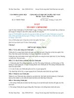 LUẬT TỔ CHỨC CHÍNH PHỦ