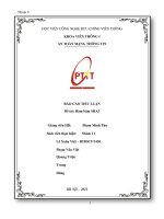 BÁO CÁO TIỂU LUẬN Đề tài Hàm băm SHA3