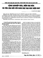 Công nghiệp hóa, hiện đại hóa và yêu cầu đổi mới giáo dục đại học hiện nay