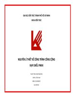 NGUYÊN LÍ THIẾT KẾ CÔNG TRÌNH CÔNG CỘNG RẠP CHIẾU PHIM