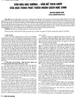 Văn hóa học đường   vấn đề then chốt của quá trình phát triển nhân cách học sinh