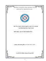 Quản Trị Marketing  Tiểu luận về Grab tại thị trường VN