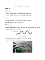 Lý thuyết sóng cơ và sự truyền sóng cơ (mới 2022 + bài tập)   vật lí 12