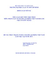 Thực trạng về đưa người lao động Việt Nam làm việc tại nước Đức.docx