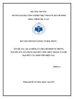 QUAN ĐIỂM CỦA HỒ CHÍ MINH VỀ NHỮNG NGUYÊN TẮC XÂY DỰNG ĐẠO ĐỨC MỚI. THỰC TRẠNG VẤN ĐỀ ĐẠO ĐỨC CỦA SINH VIÊN HIỆN NAY