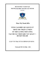 Nâng cao hiệu quả quản lý thuế thu nhập cá nhân từ tiền lương tiền công tại Chi cục Thuế khu vực quận 7, huyện Nhà Bè.pdf