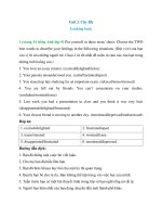 unit 3 lop 9 looking back trang 34