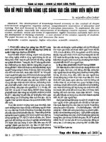 Vấn đề phát triển năng lực sáng tạo của sinh viên hiện nay