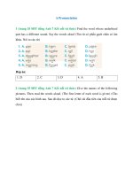 sbt tieng anh 7 trang 35 unit 5 pronunciation ket noi tri thuc