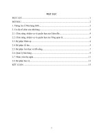 báo cáo thực tế của từng bộ phận trong nhà hàng sos