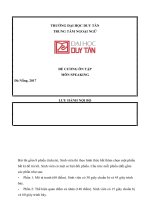 Cấu trúc bài thi TOEIC SPEAKING