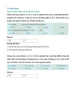 SBT tiếng anh 10 trang 23 test yourself 1 pronunciation   global success kết nối tri thức