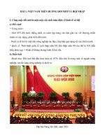 Lý thuyết địa lí 12 bài 1 (mới 2022 + bài tập) việt nam trên đường đổi mới và hội nhập