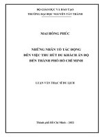 Những nhân tố tác động đến việc thu hút du khách Ấn Độ đến thành phố Hồ Chí Minh.pdf