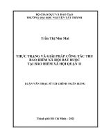 Thực trạng và giải pháp công tác thu bảo hiểm xã hội bắt buộc tại Bảo hiểm xã hội Quận 11.pdf