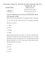 Đề thi giữa học kì 2 vật lí lớp 12 năm 2022 có ma trận (10 đề)