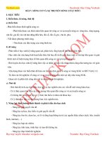 Giáo án sóng cơ và sự truyền sóng cơ mới nhất   vật lí 12