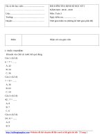 Đề thi học kì 1 lớp 3 môn toán năm học 2018   2019 theo thông tư 22   tailieugiangday com